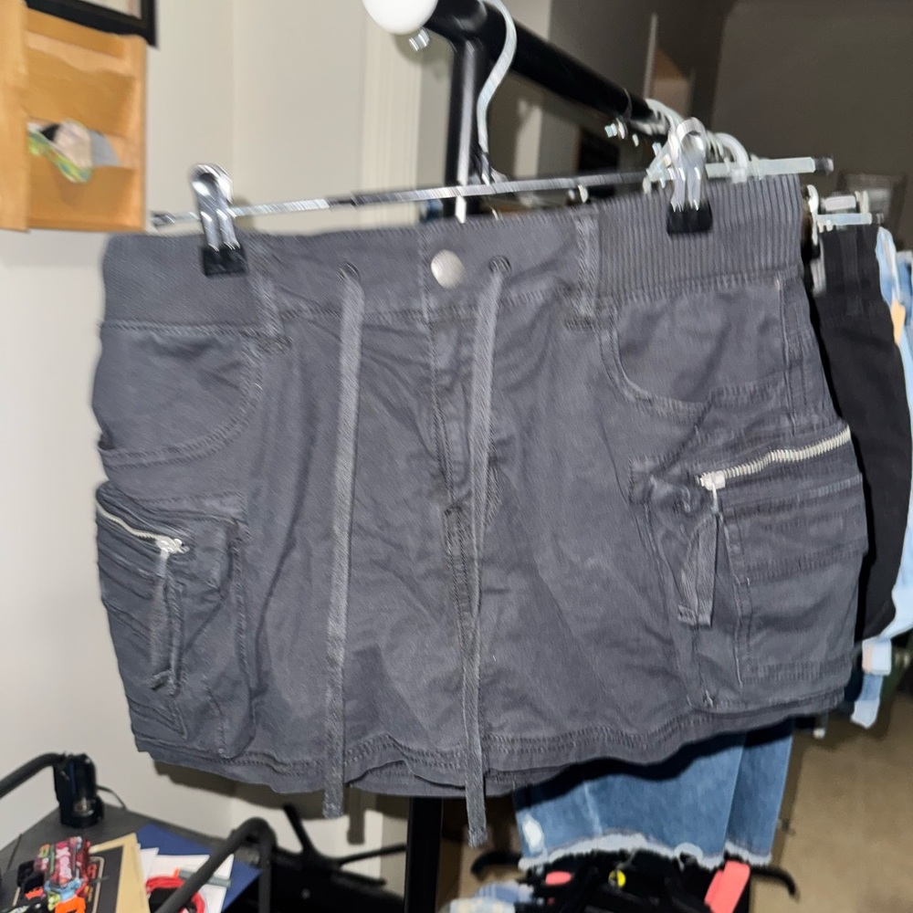 American Eagle Black Mini Skirt with Pockets